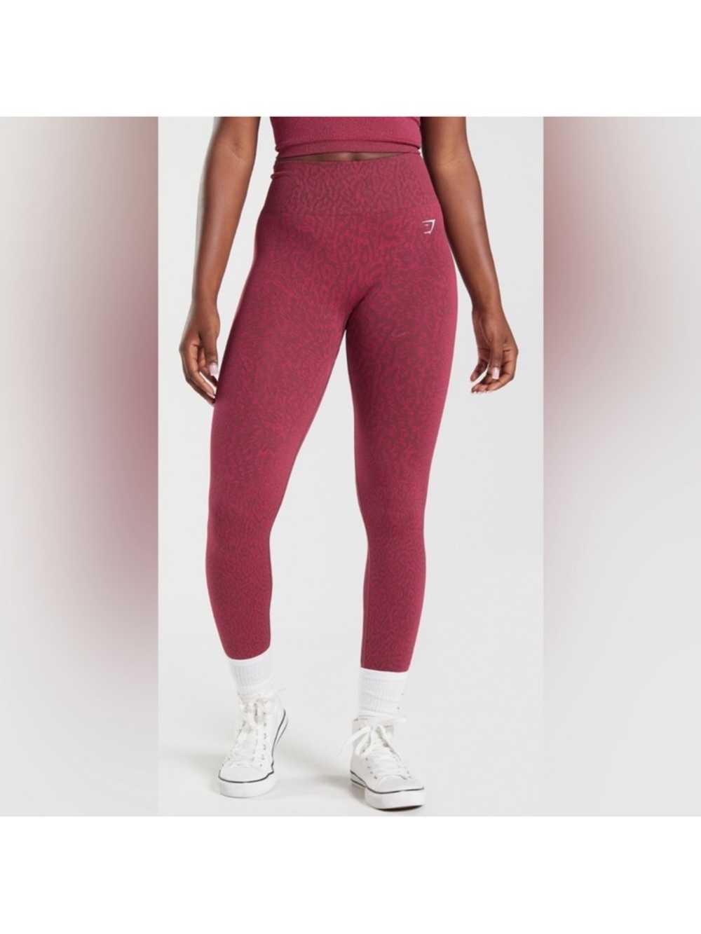 Gymshark Women's High-Waist Seamless Leggings - Berry Red